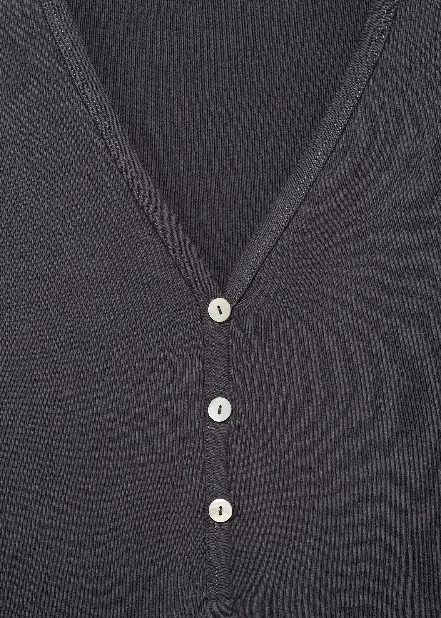 Cotton Nightdress With Button Detail