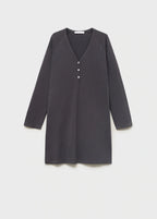 Cotton Nightdress With Button Detail