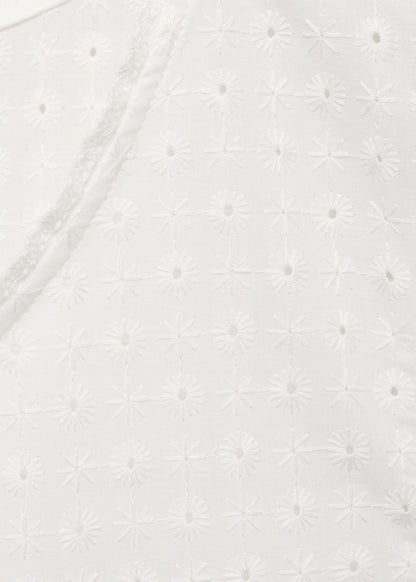 Cotton Nightdress With Embroidered Detail