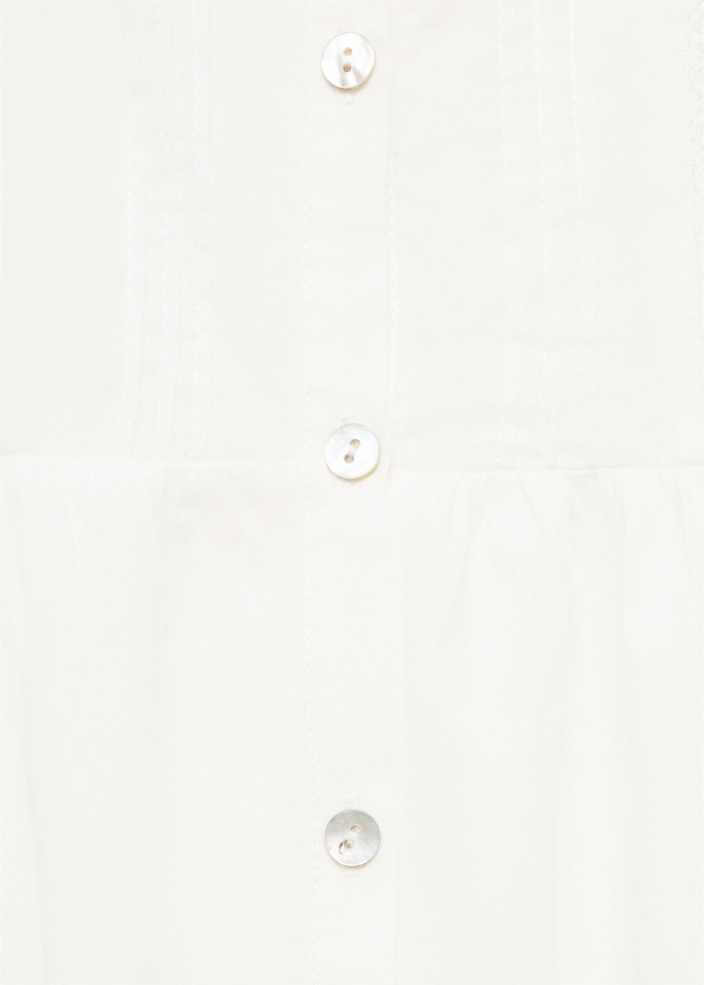 Cotton Nightgown With Lace Detail