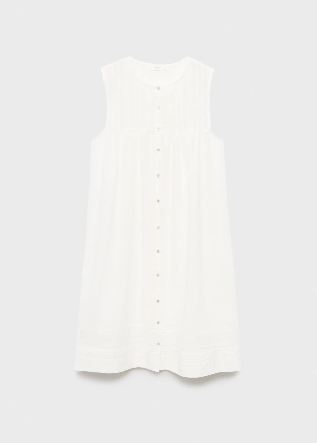 Cotton Nightgown With Lace Detail