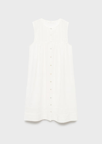 Cotton Nightgown With Lace Detail