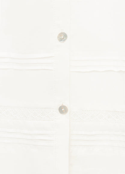 Cotton Nightgown With Lace Detail