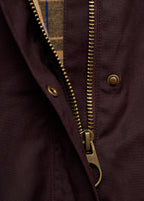 Cotton Parka With Corduroy Collar