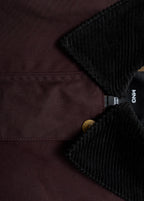 Cotton Parka With Corduroy Collar