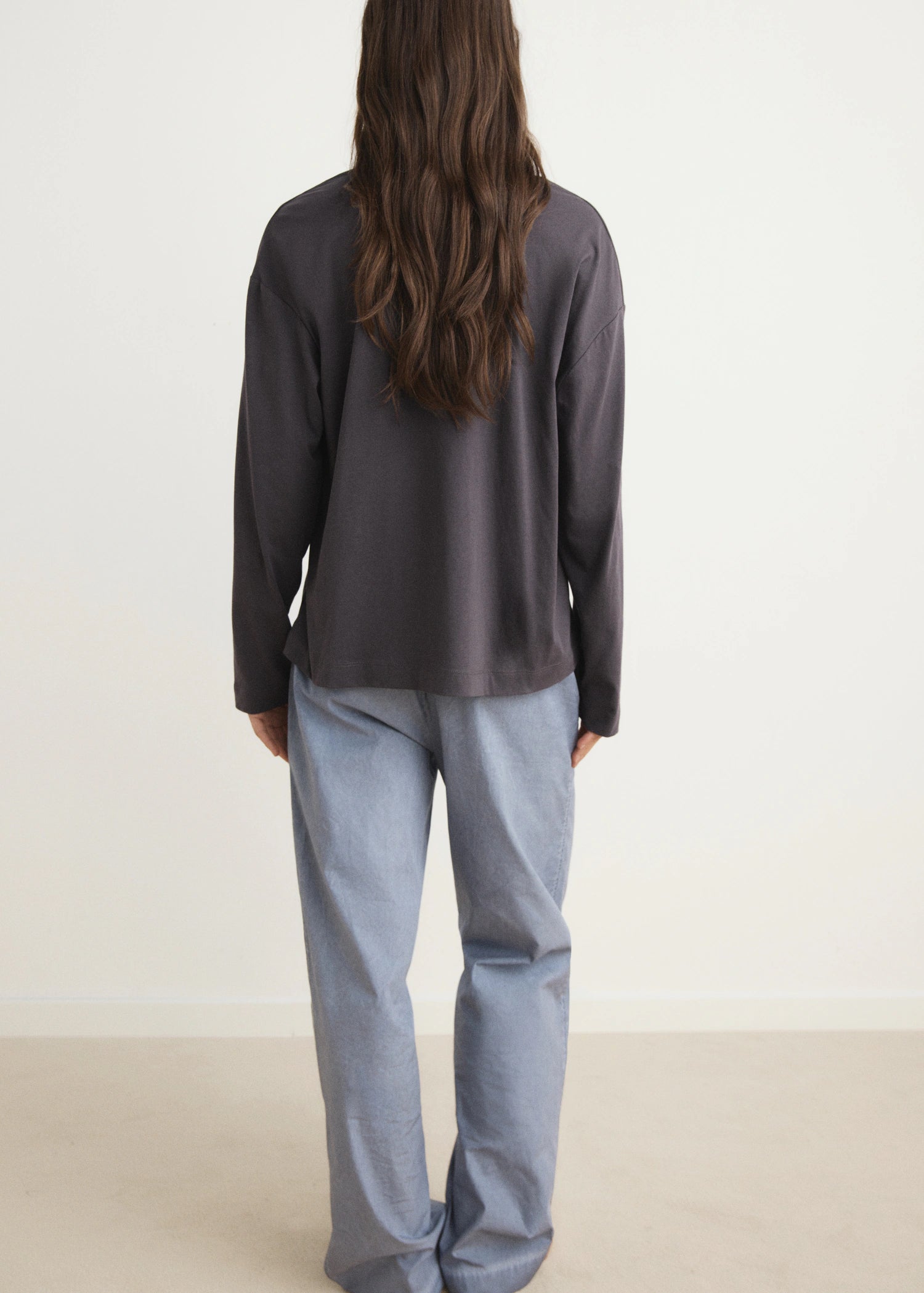 Cotton Pyjama T Shirt With Sleeve Detail