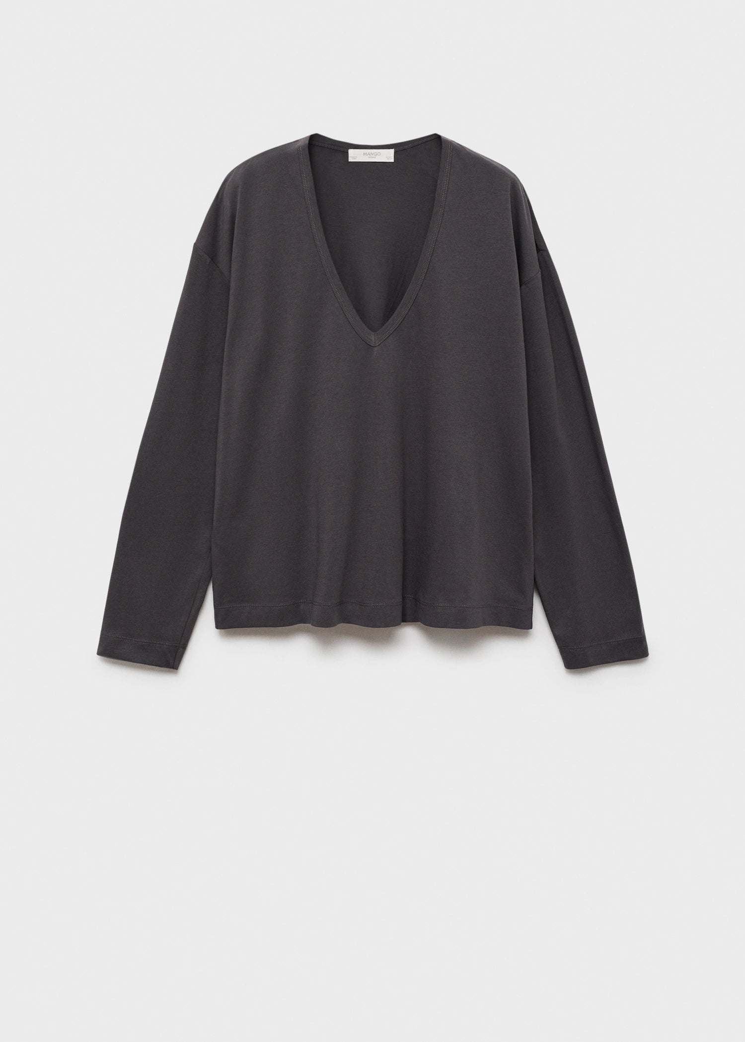 Cotton Pyjama T Shirt With Sleeve Detail