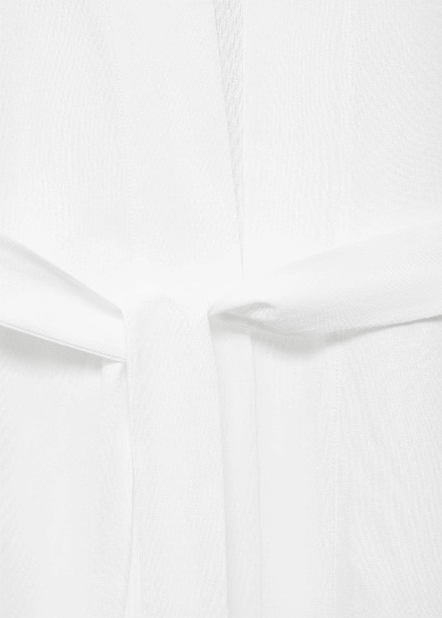 Cotton Robe With Lace