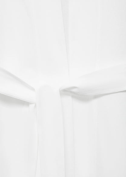 Cotton Robe With Lace