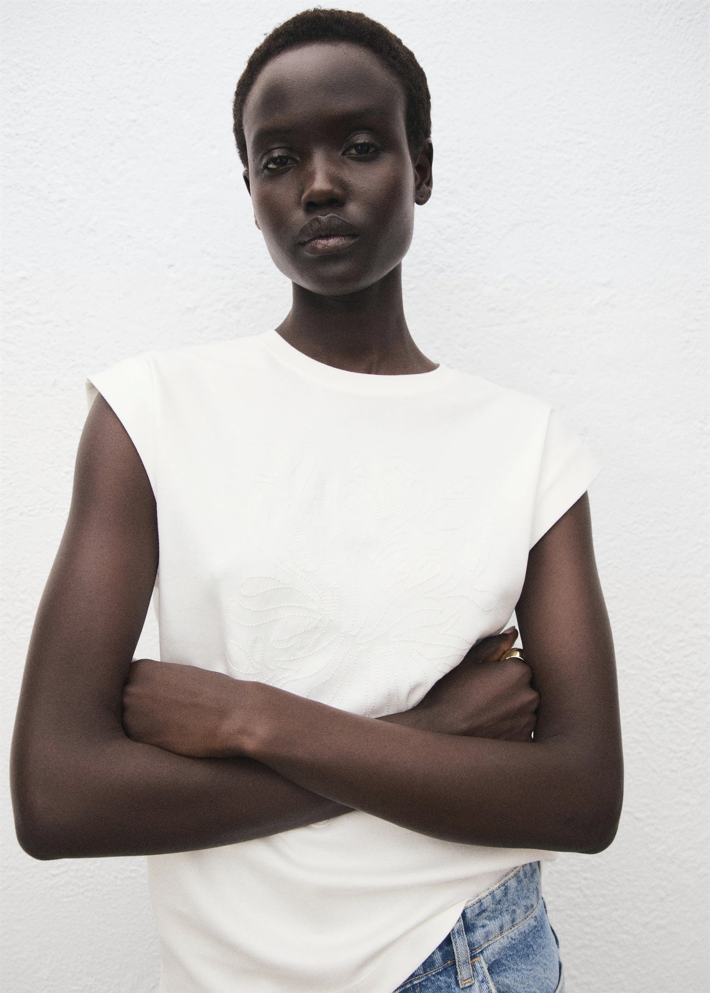 Cotton Sleeveless T Shirt