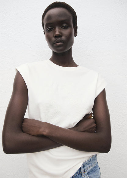 Cotton Sleeveless T Shirt