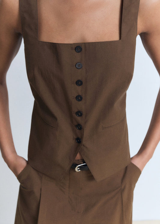 Cotton Suit Waistcoat