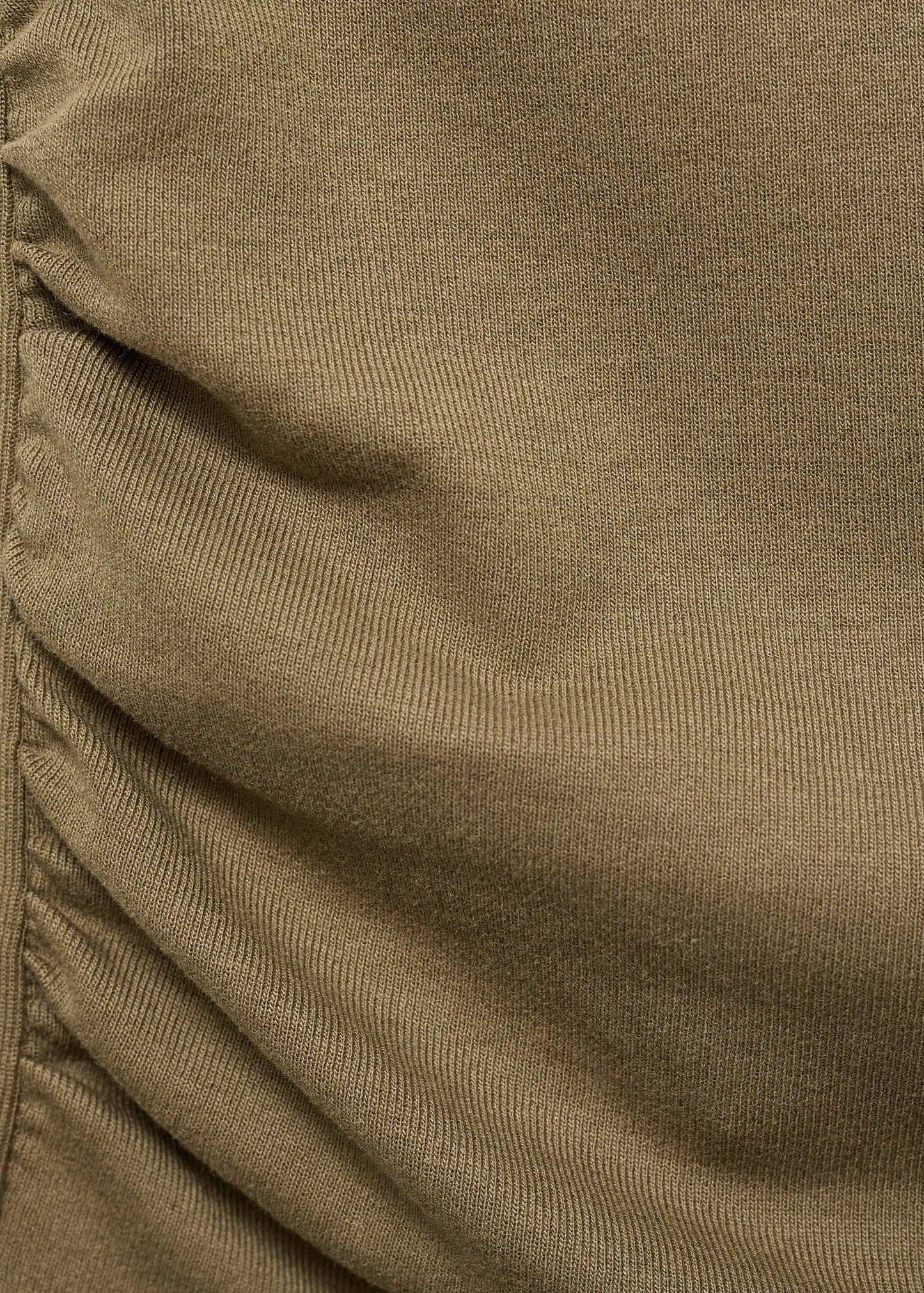 Cotton Top With Asymmetrical Neckline