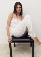 Cotton Top With Lace Straps