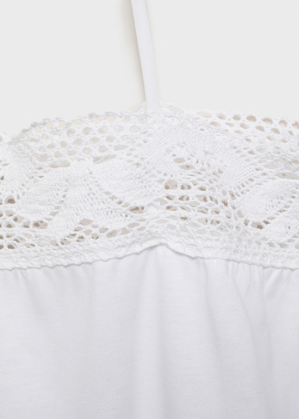 Cotton Top With Lace Straps