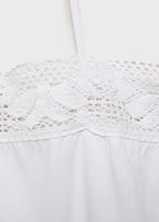Cotton Top With Lace Straps