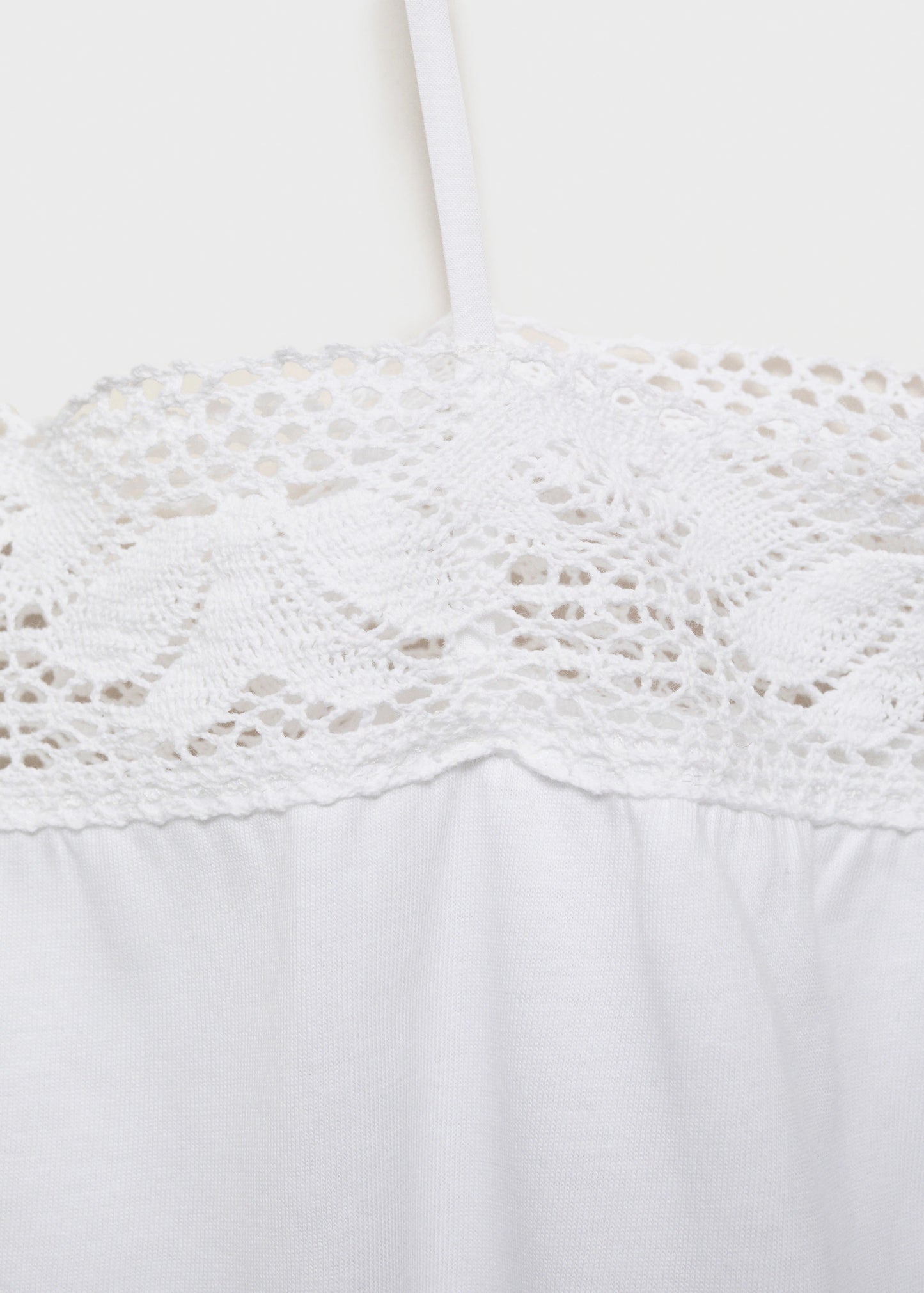 Cotton Top With Lace Straps