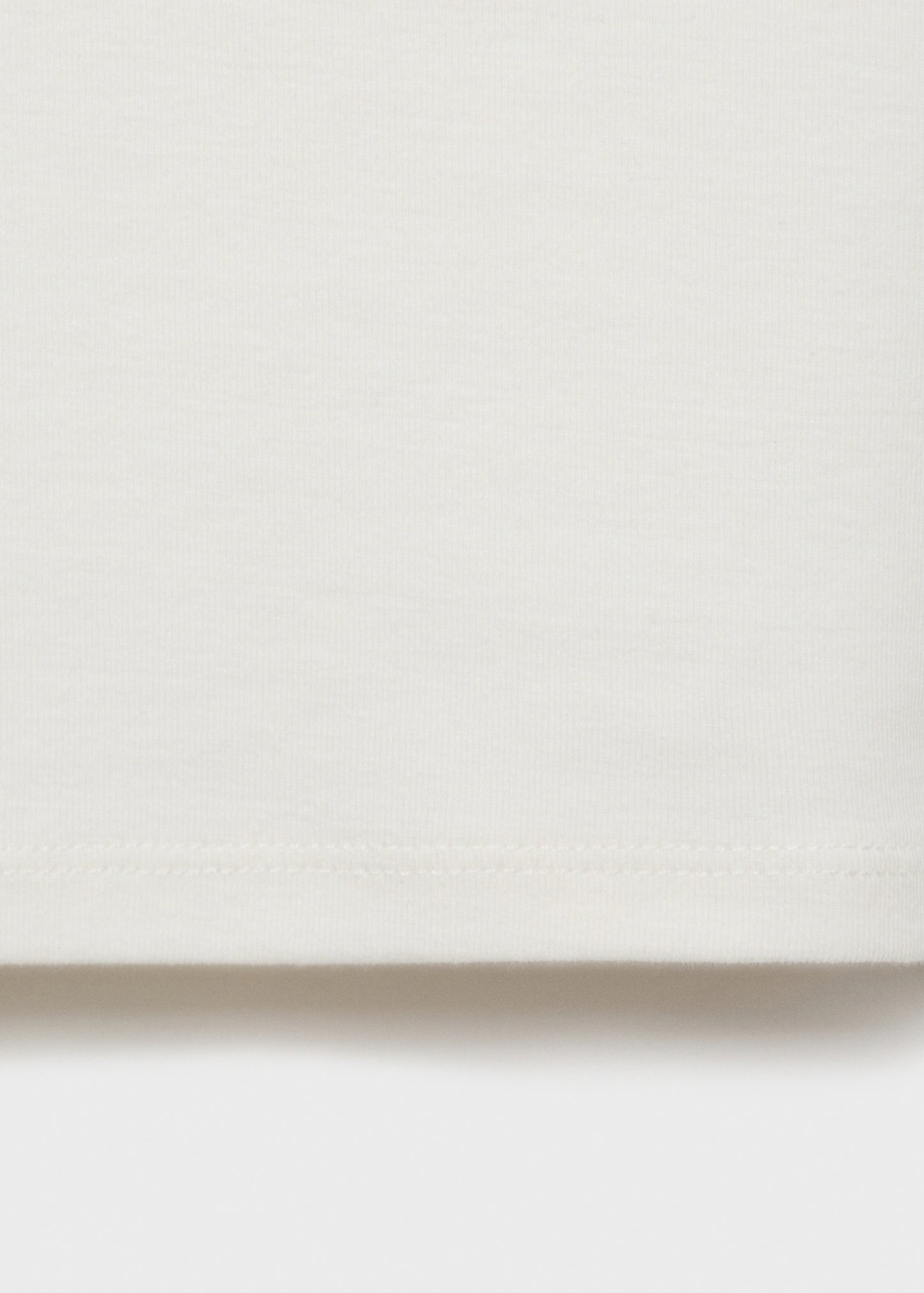 Cotton T Shirt With Low Neckline