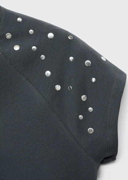 Cotton T Shirt With Studs