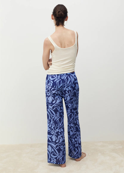 Cotton Two Tone Printed Trousers