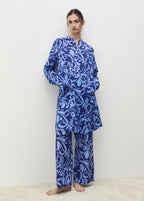 Cotton Two Tone Printed Trousers