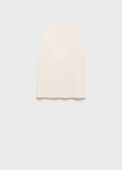 Cotton V Neck Tank Top