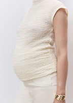 Cr¨ºpe Cotton Maternity Top
