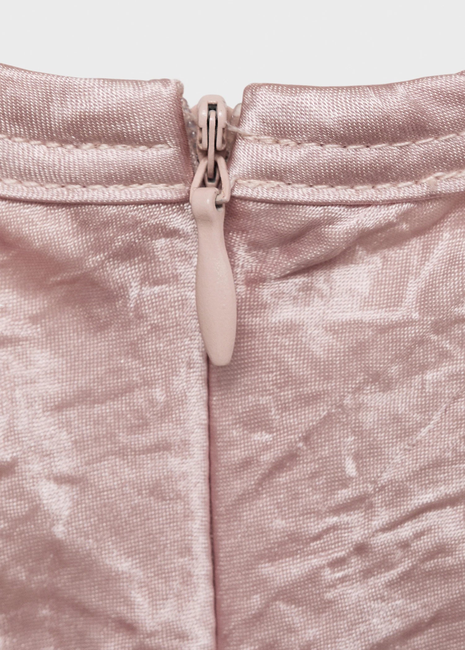 Crinkled Effect Satin Blouse