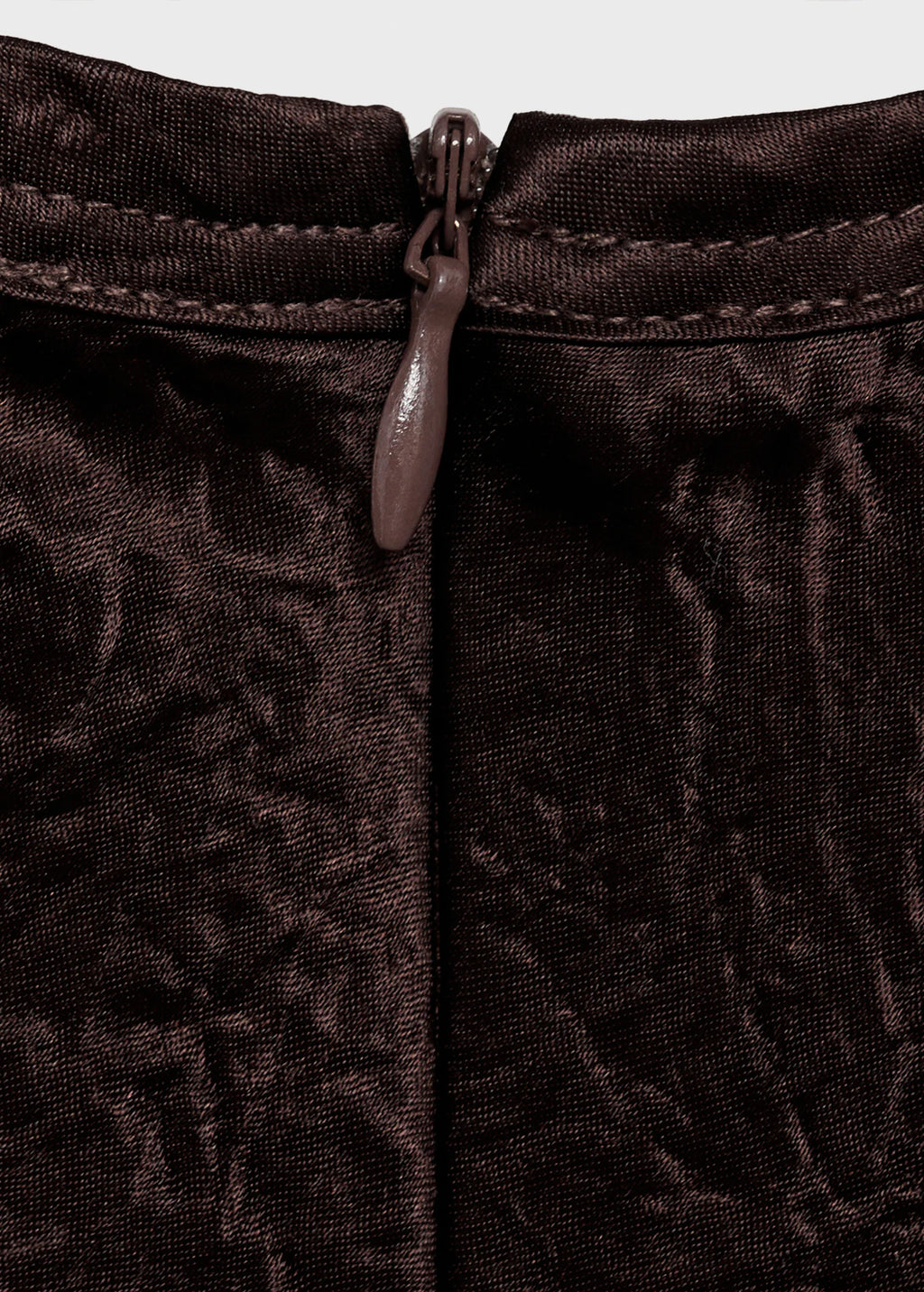 Crinkled Effect Satin Blouse