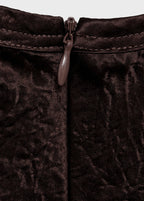 Crinkled Effect Satin Blouse