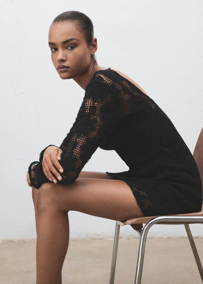 Crochet Dress With Back Neckline