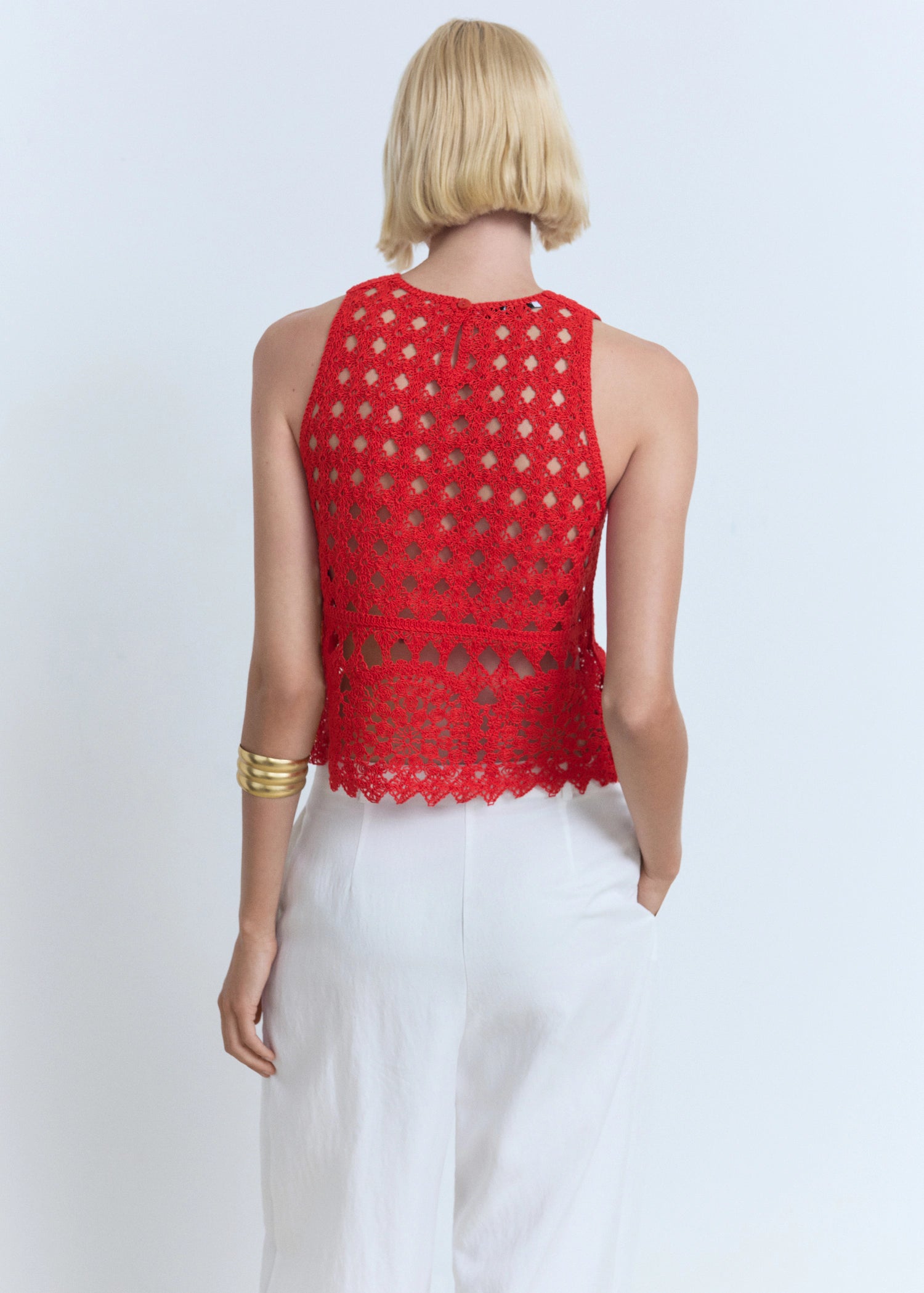 Crochet Knitted Top