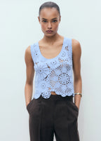 Crochet Top With Flowers