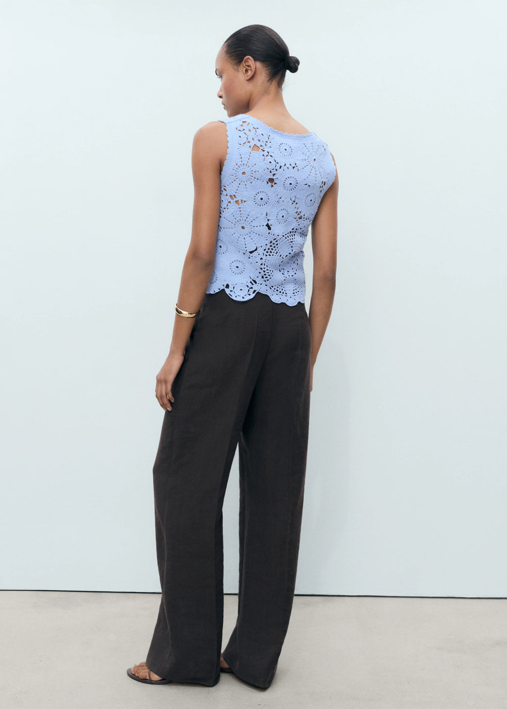 Crochet Top With Flowers