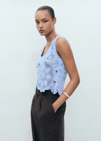 Crochet Top With Flowers