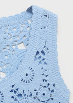 Crochet Top With Flowers