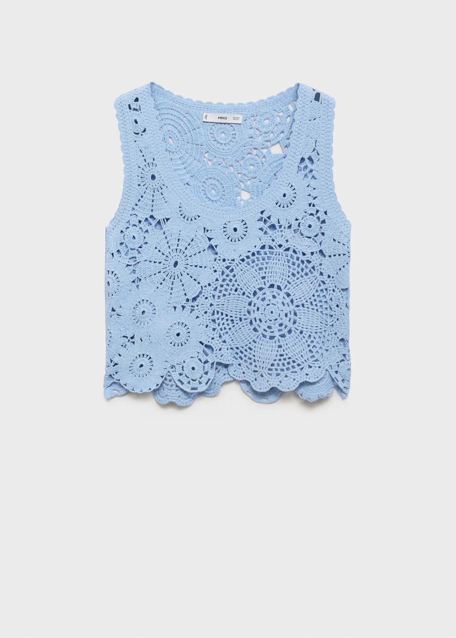 Crochet Top With Flowers