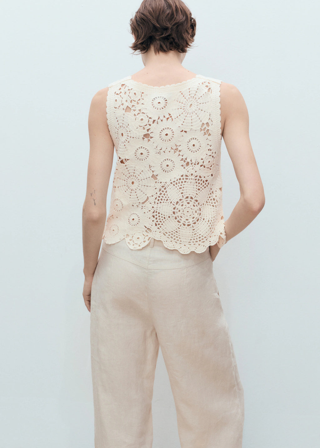 Crochet Top With Flowers