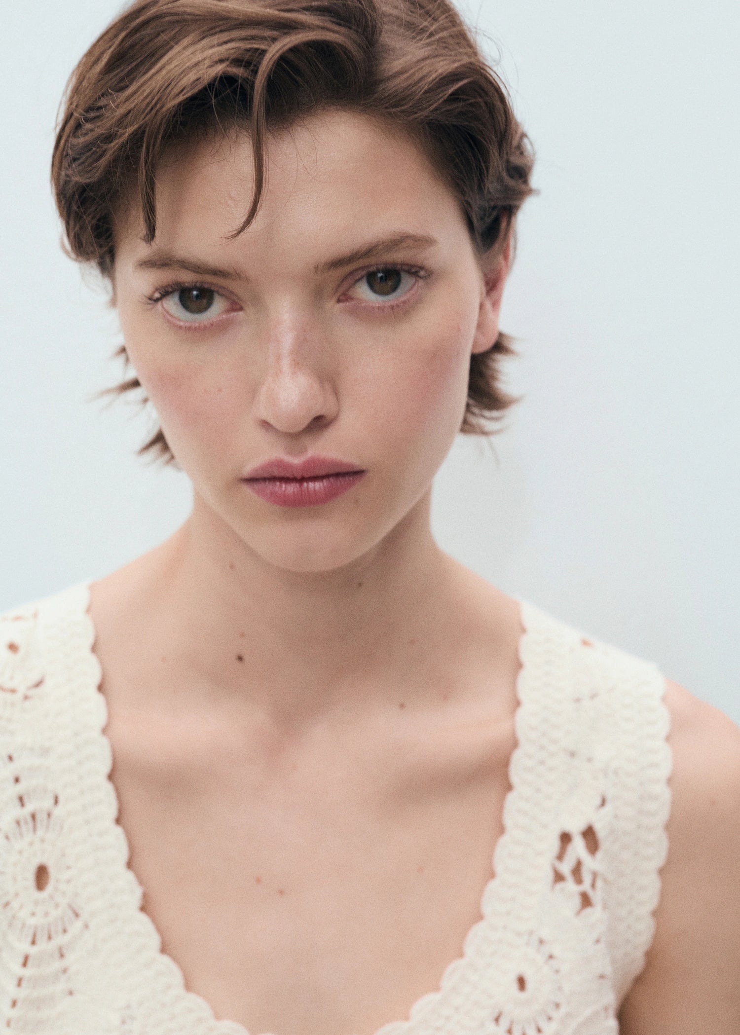 Crochet Top With Flowers