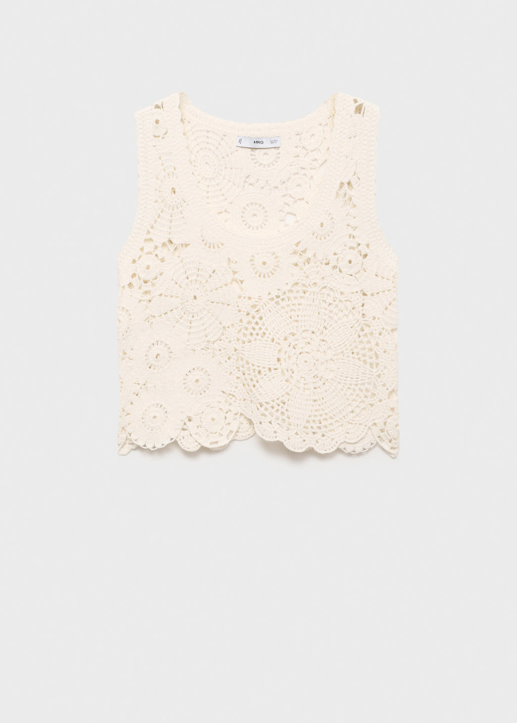 Crochet Top With Flowers