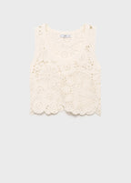 Crochet Top With Flowers