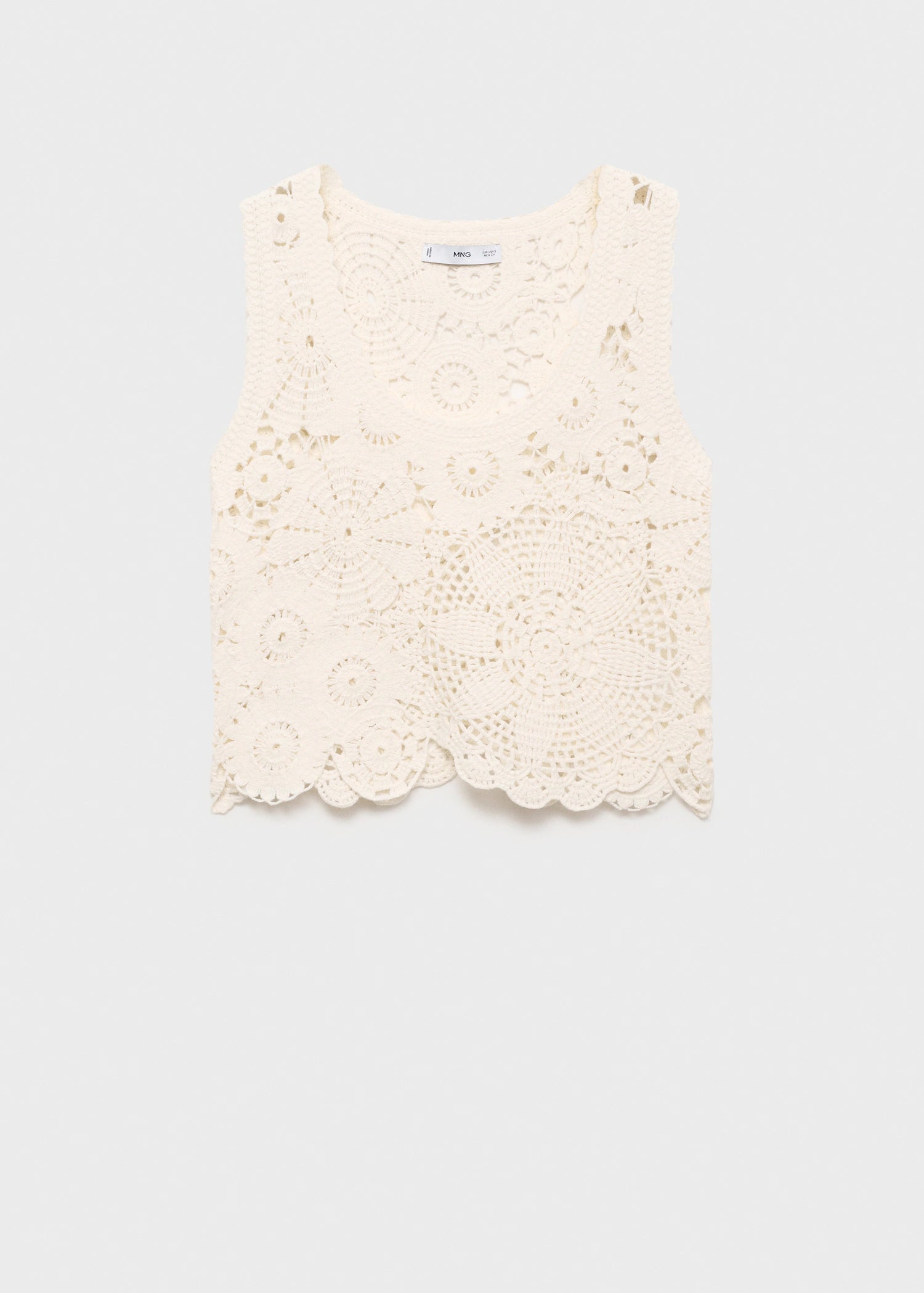 Crochet Top With Flowers