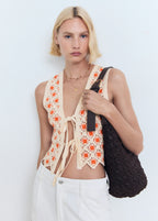 Crochet Top With Ties