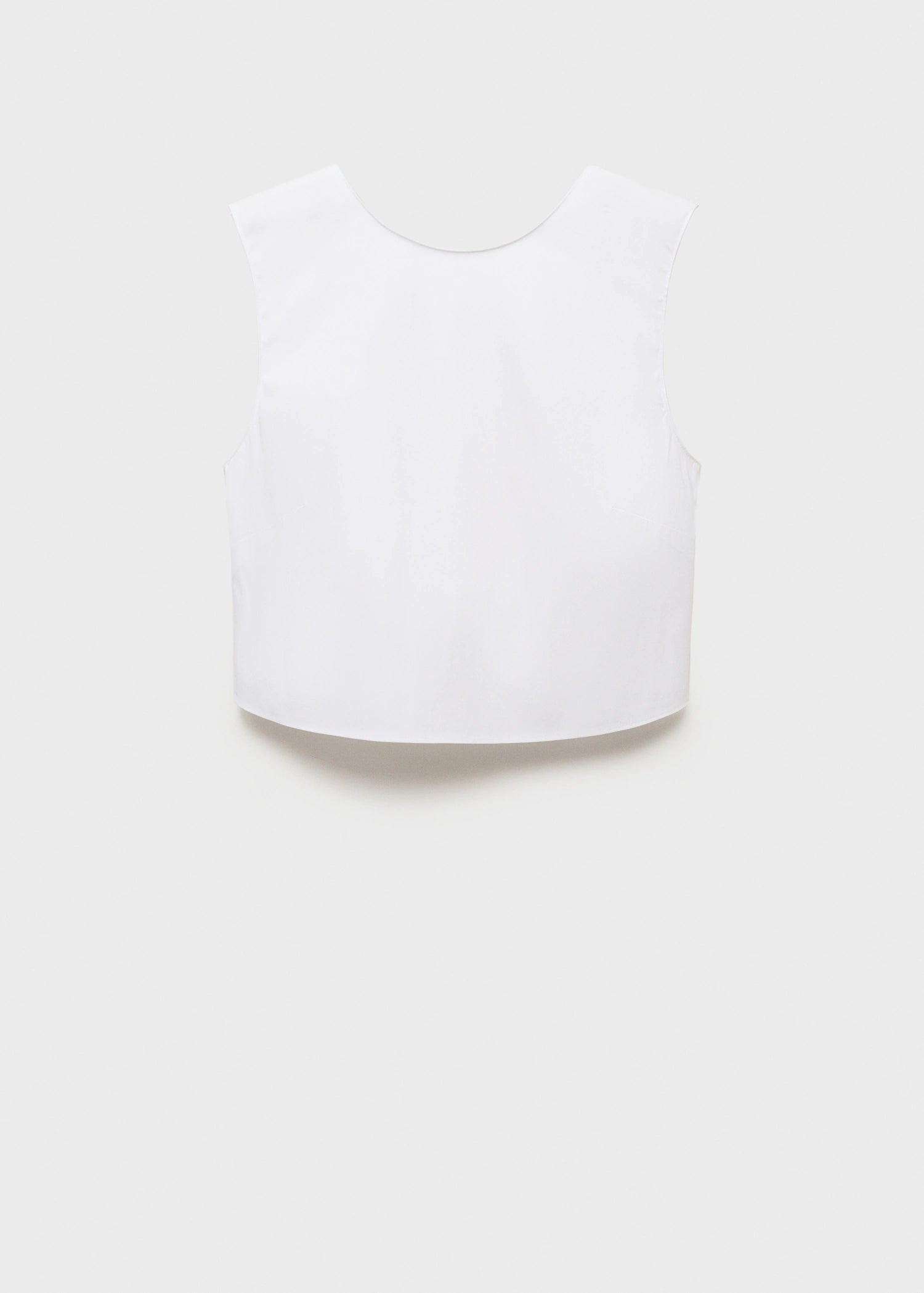 Crop Top With Bow On The Back