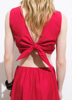 Crop Top With Bow On The Back