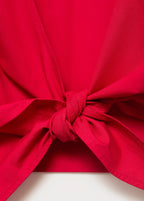 Crop Top With Bow On The Back