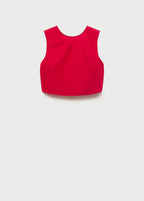 Crop Top With Bow On The Back