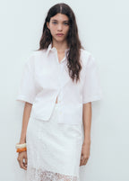 Cropped Cotton Shirt