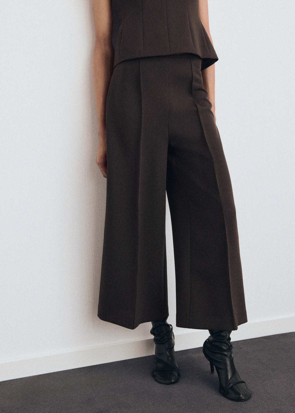 Cropped Culotte Trousers