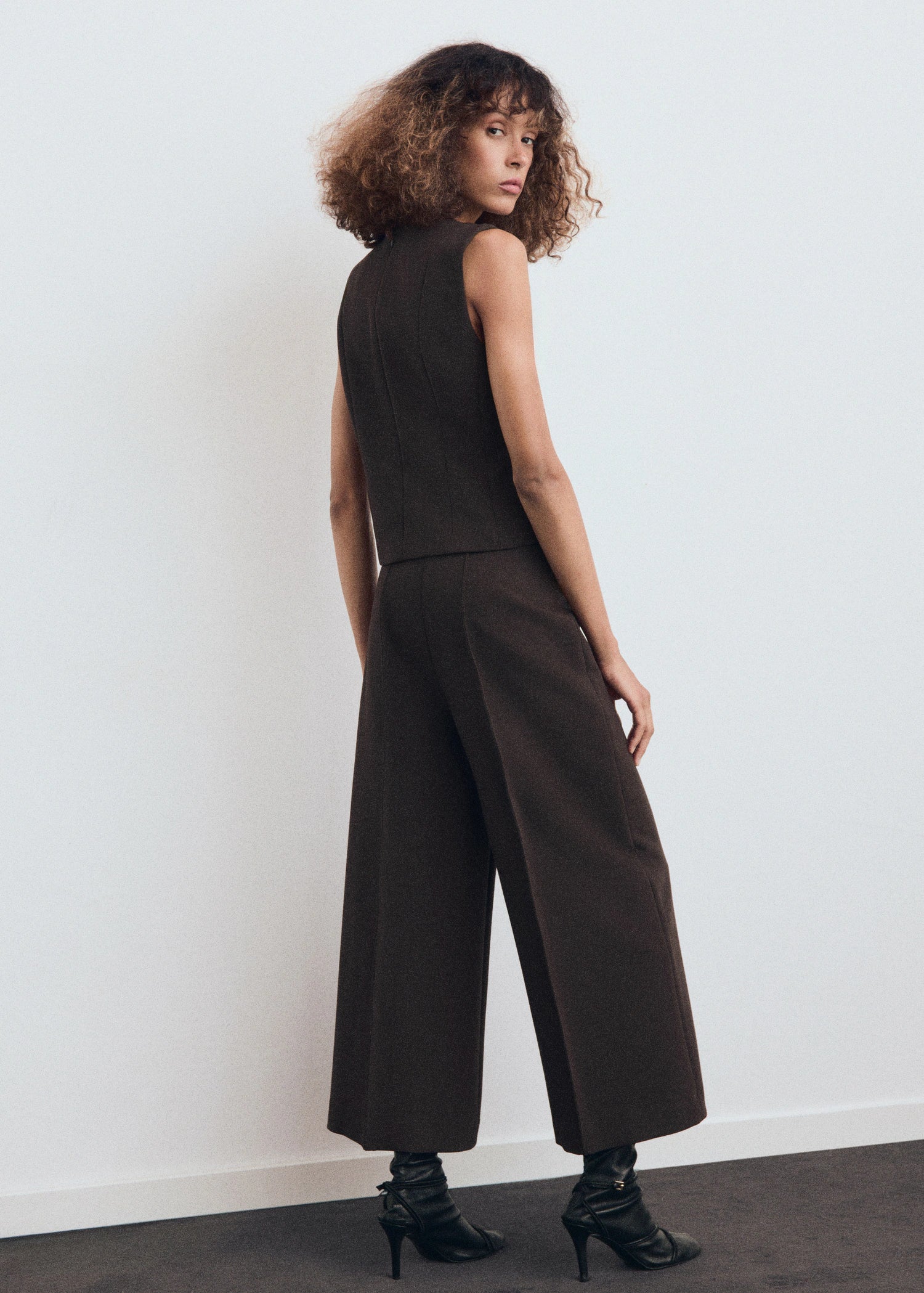 Cropped Culotte Trousers